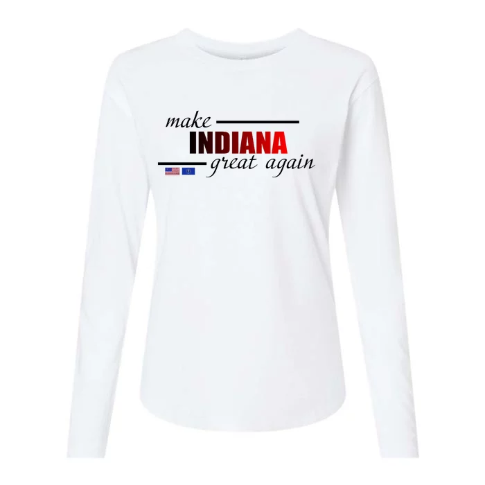 Make Indiana Great Again Womens Cotton Relaxed Long Sleeve T-Shirt