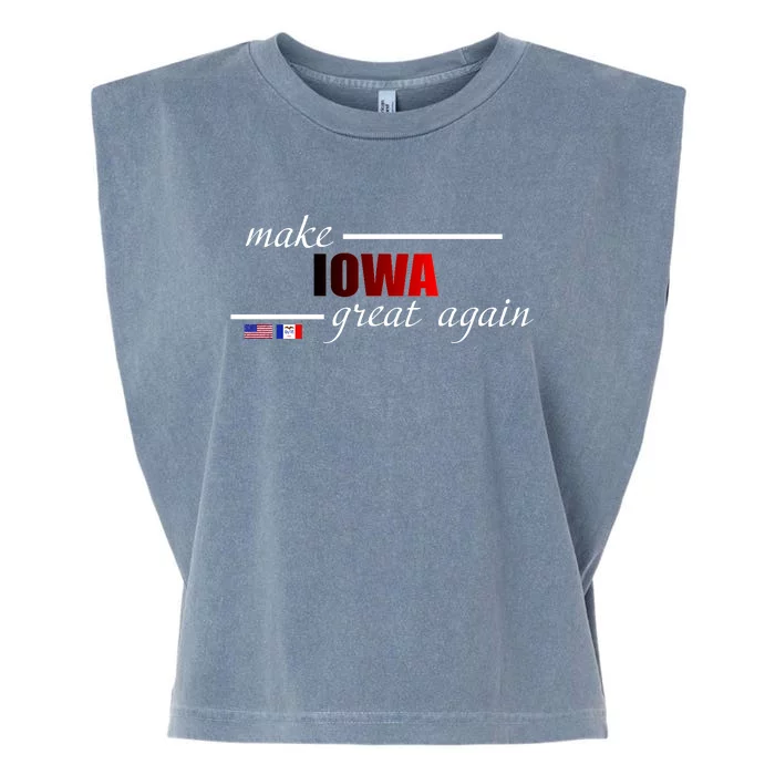 Make Iowa Great Again Garment-Dyed Women's Muscle Tee