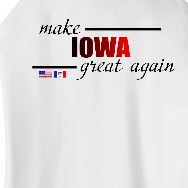 Make Iowa Great Again Women’s Perfect Tri Rocker Tank