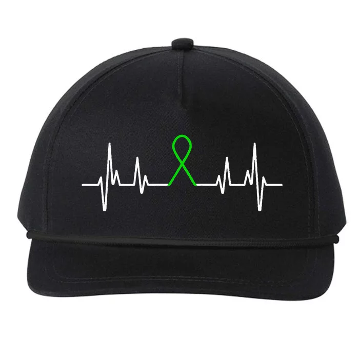 Mental Illness Green Ribbon Mental Health Awareness Month Snapback Five-Panel Rope Hat