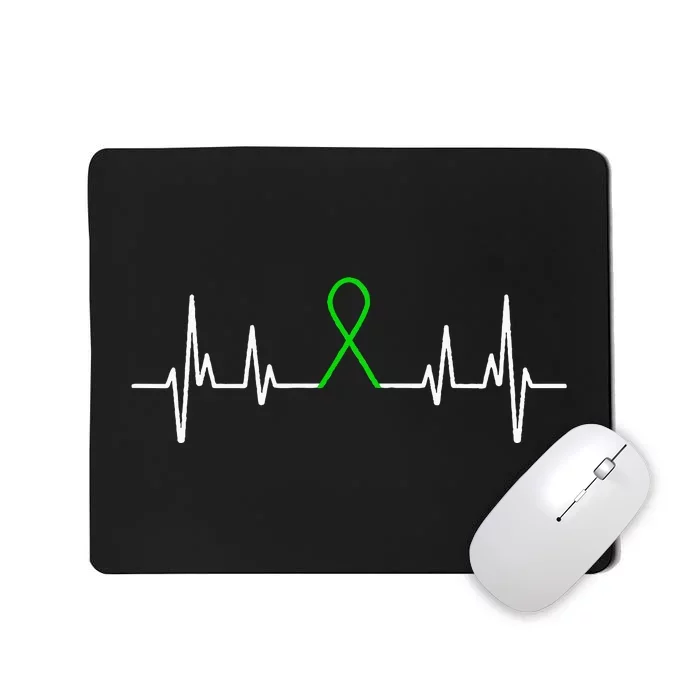 Mental Illness Green Ribbon Mental Health Awareness Month Mousepad