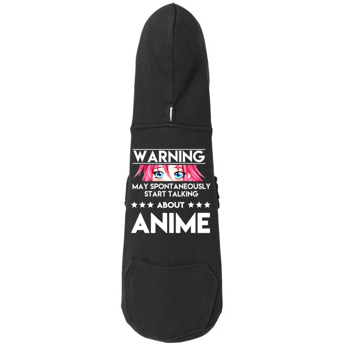 Might Start Talking About Anime Doggie 3-End Fleece Hoodie