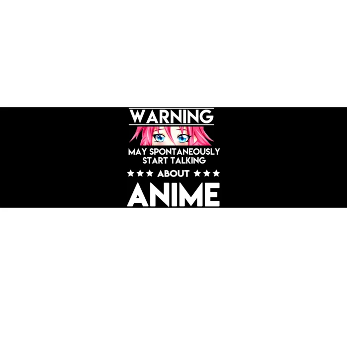 Might Start Talking About Anime Bumper Sticker