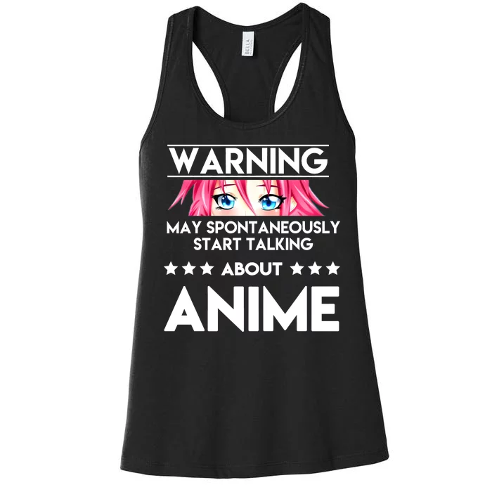 Might Start Talking About Anime Women's Racerback Tank