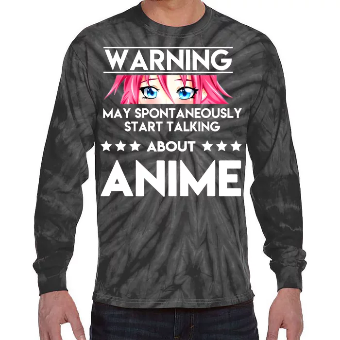 Might Start Talking About Anime Tie-Dye Long Sleeve Shirt