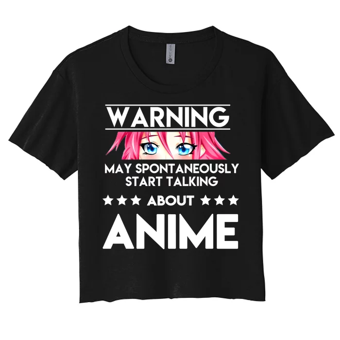 Might Start Talking About Anime Women's Crop Top Tee