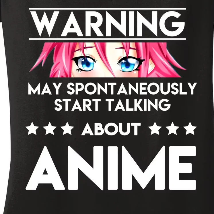 Might Start Talking About Anime Women's V-Neck T-Shirt