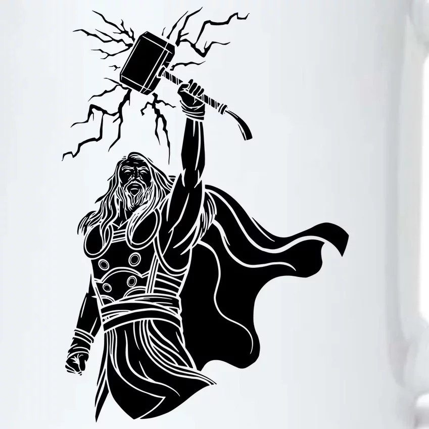 Mighty Thor With Hammer Black Color Changing Mug