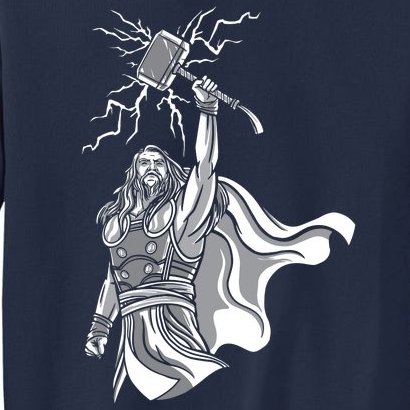 Mighty Thor With Hammer Tall Sweatshirt