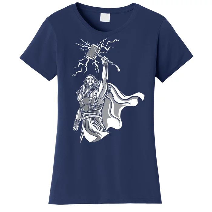 Mighty Thor With Hammer Women's T-Shirt