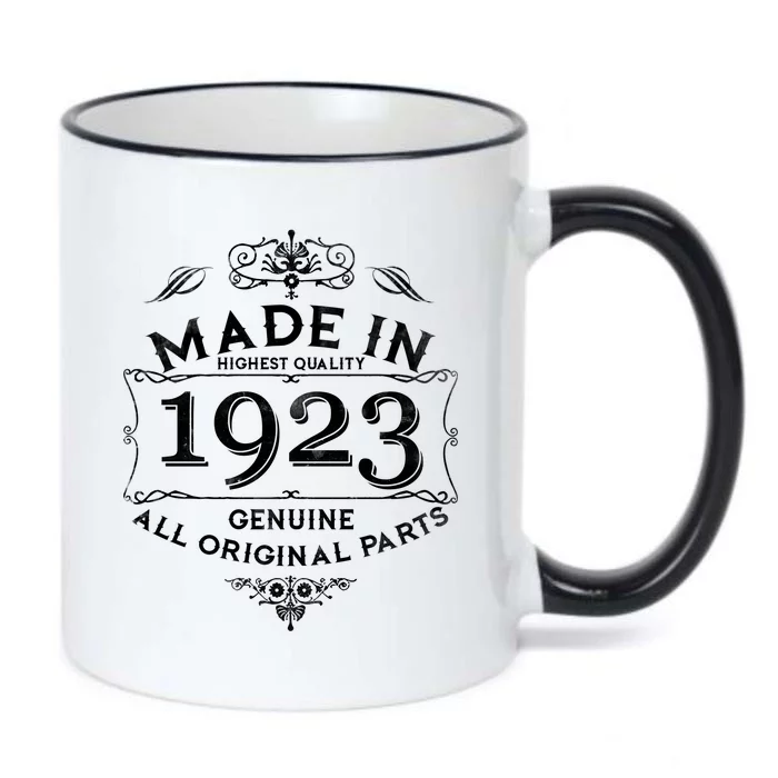 Made In Highest Quality Genuine All Original Parts 1923 100th Birthday Black Color Changing Mug