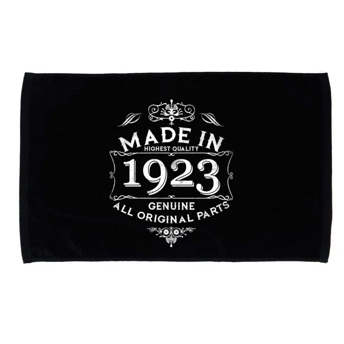 Made In Highest Quality Genuine All Original Parts 1923 100th Birthday Microfiber Hand Towel