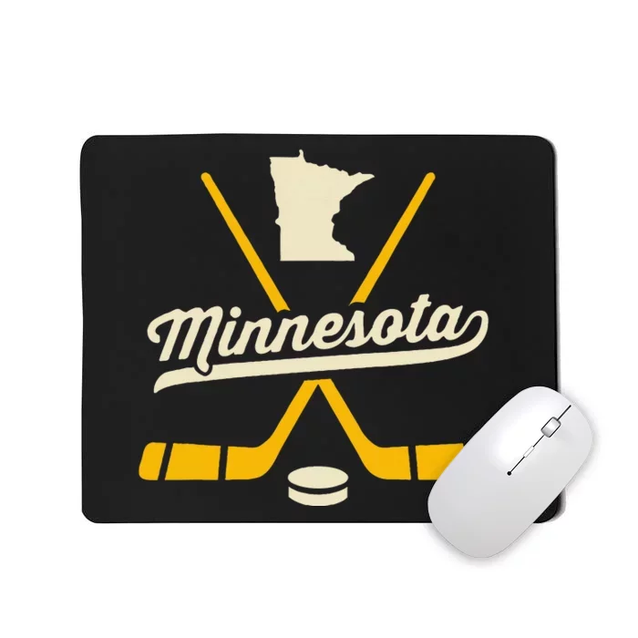 Minnesota Ice Hockey Sticks Sports Team Fan Gift Mousepad