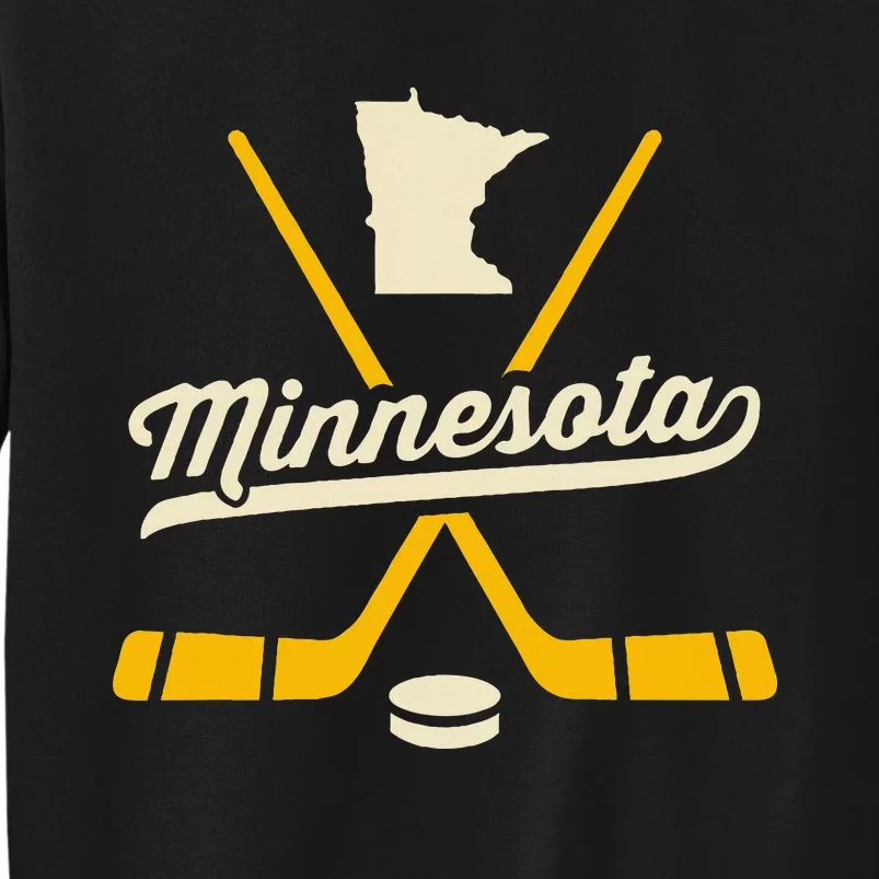 Minnesota Ice Hockey Sticks Sports Team Fan Gift Tall Sweatshirt