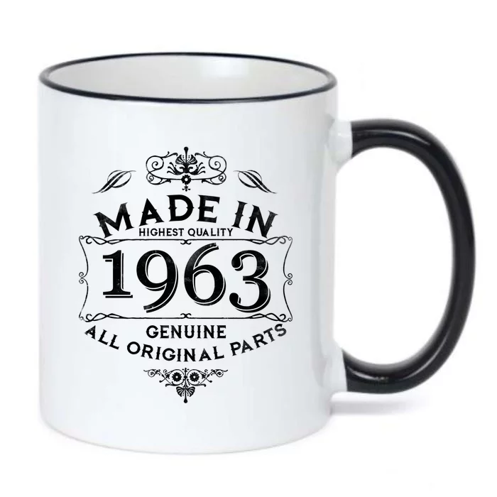 Made In Highest Quality Genuine All Original Parts 1963 60th Birthday Black Color Changing Mug