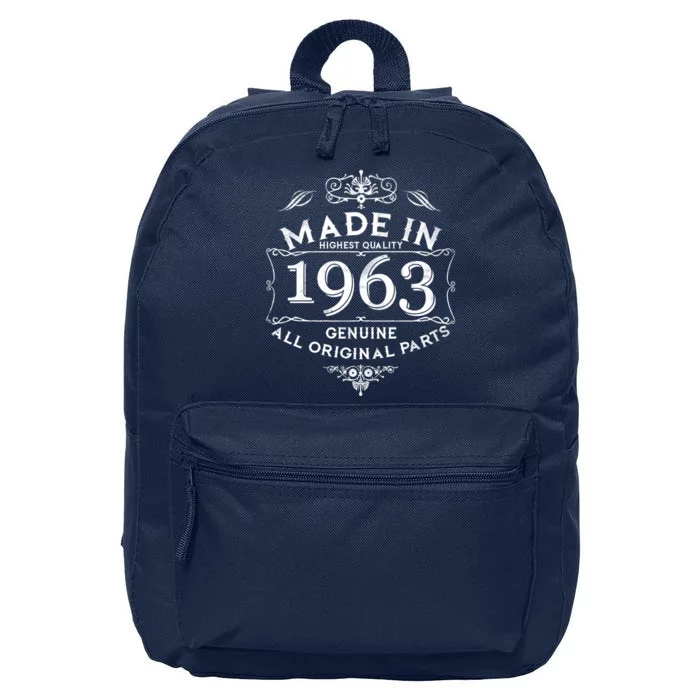 Made In Highest Quality Genuine All Original Parts 1963 60th Birthday 16 in Basic Backpack