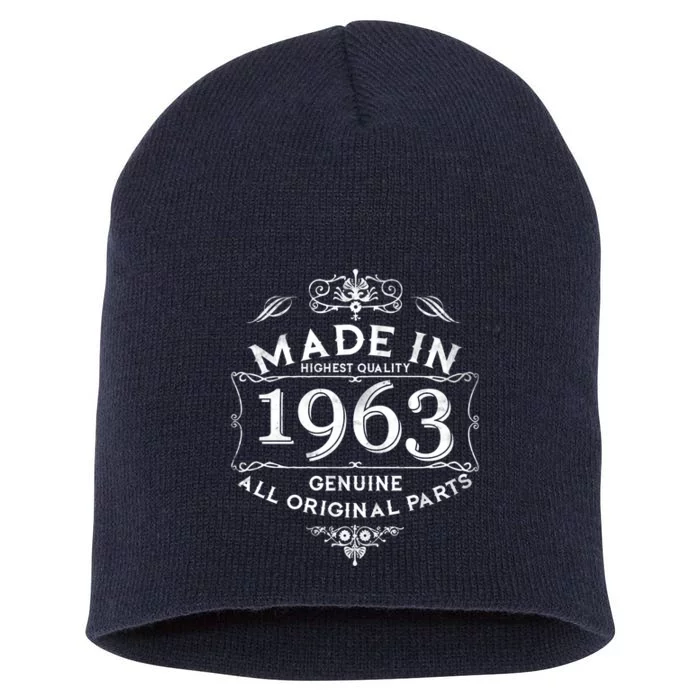 Made In Highest Quality Genuine All Original Parts 1963 60th Birthday Short Acrylic Beanie