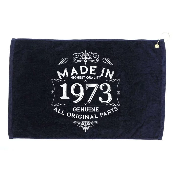 Made In Highest Quality Genuine All Original Parts 1973 50th Birthday Grommeted Golf Towel