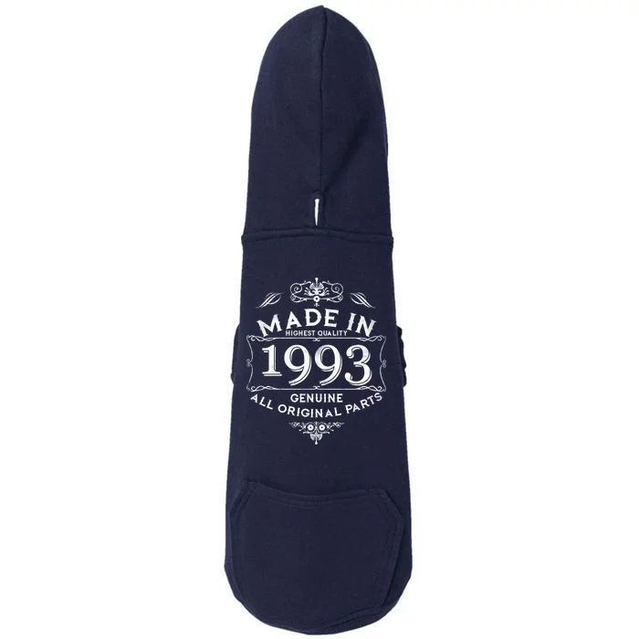 Made In Highest Quality Genuine All Original Parts 1993 30th Birthday Doggie 3-End Fleece Hoodie