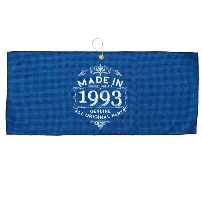 Made In Highest Quality Genuine All Original Parts 1993 30th Birthday Large Microfiber Waffle Golf Towel