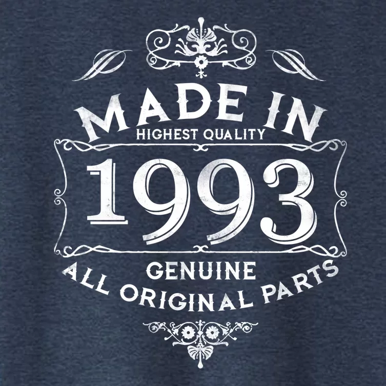 Made In Highest Quality Genuine All Original Parts 1993 30th Birthday Women's Crop Top Tee