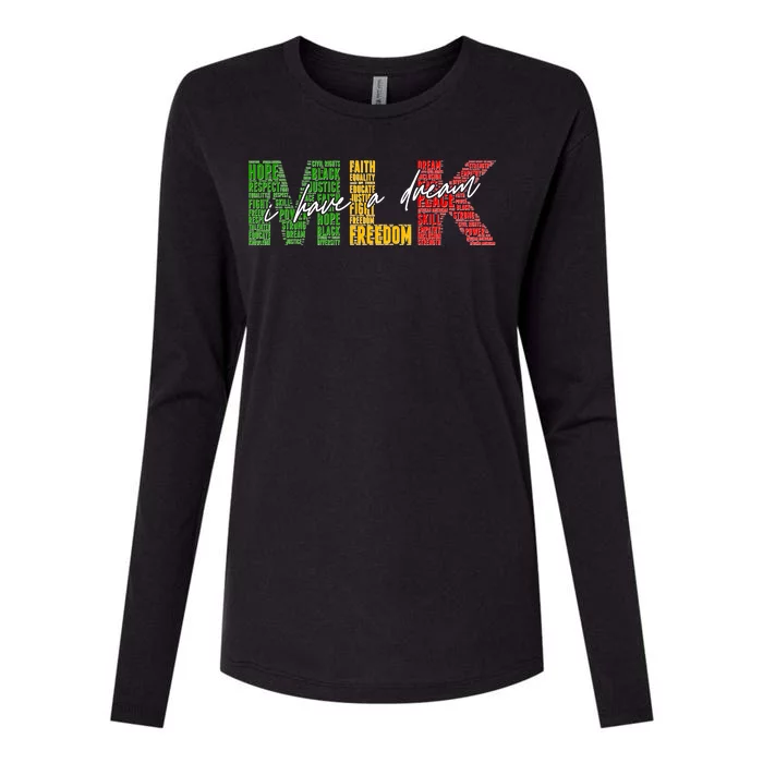 Mlk I Have A Dream Womens Cotton Relaxed Long Sleeve T-Shirt