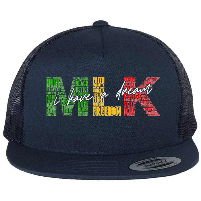 Mlk I Have A Dream Flat Bill Trucker Hat