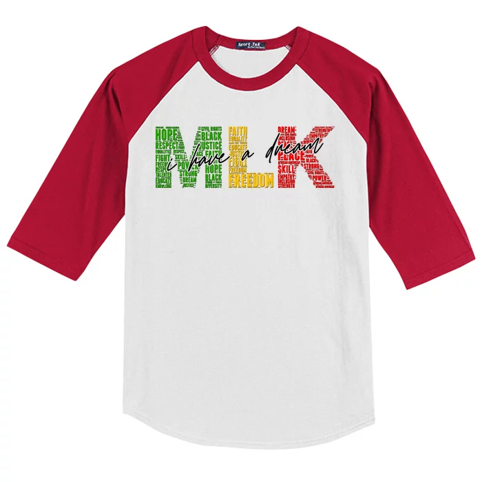 Mlk I Have A Dream Kids Colorblock Raglan Jersey