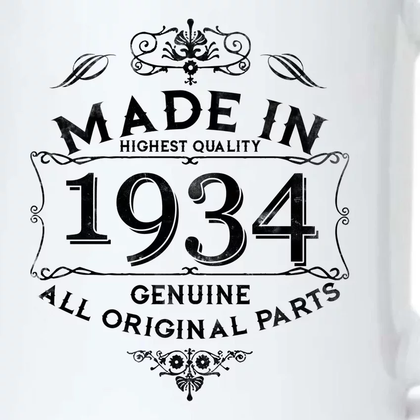 Made In Highest Quality Genuine All Original Parts 1934 90th Birthday Black Color Changing Mug