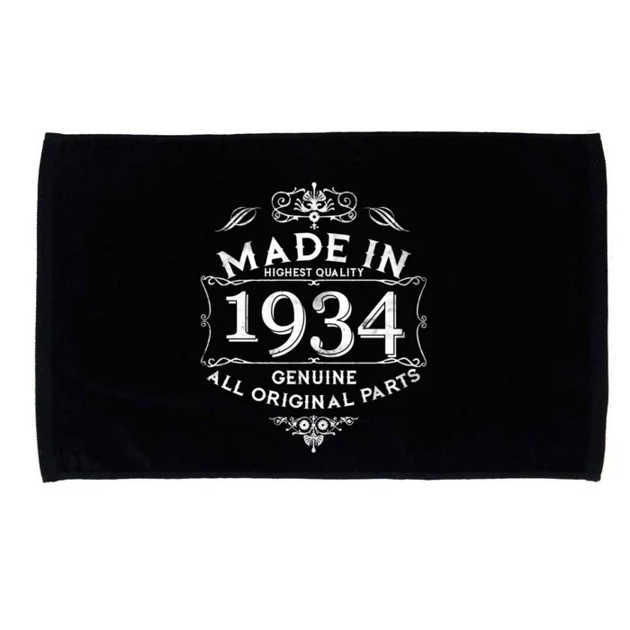 Made In Highest Quality Genuine All Original Parts 1934 90th Birthday Microfiber Hand Towel