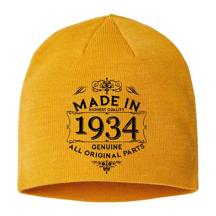 Made In Highest Quality Genuine All Original Parts 1934 90th Birthday 8 1/2in Sustainable Knit Beanie