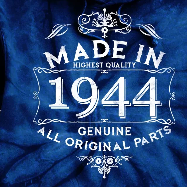 Made In Highest Quality Genuine All Original Parts 1944 80th Birthday Tie Dye Hoodie