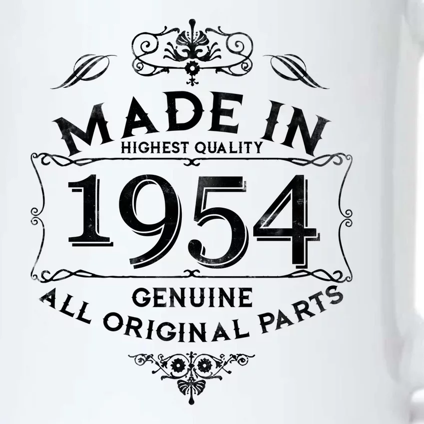 Made In Highest Quality Genuine All Original Parts 1954 70th Birthday Black Color Changing Mug