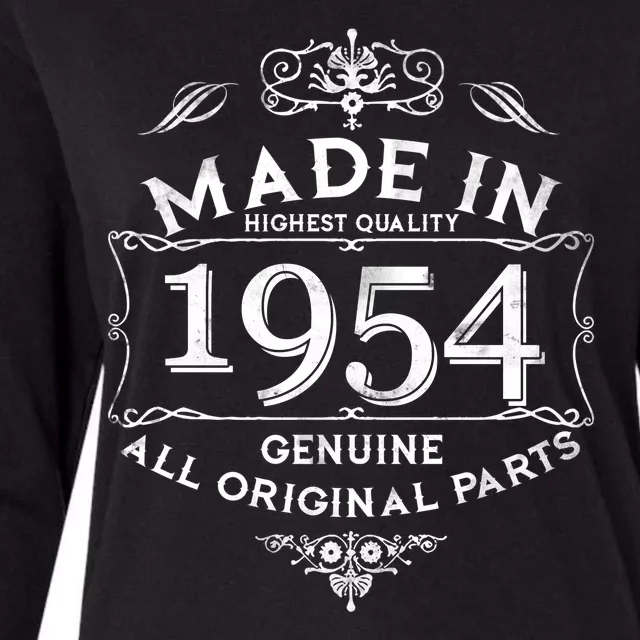 Made In Highest Quality Genuine All Original Parts 1954 70th Birthday Womens Cotton Relaxed Long Sleeve T-Shirt