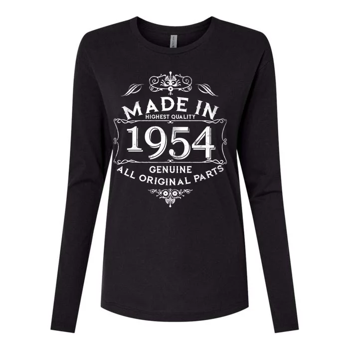 Made In Highest Quality Genuine All Original Parts 1954 70th Birthday Womens Cotton Relaxed Long Sleeve T-Shirt