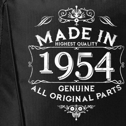 Made In Highest Quality Genuine All Original Parts 1954 70th Birthday City Backpack