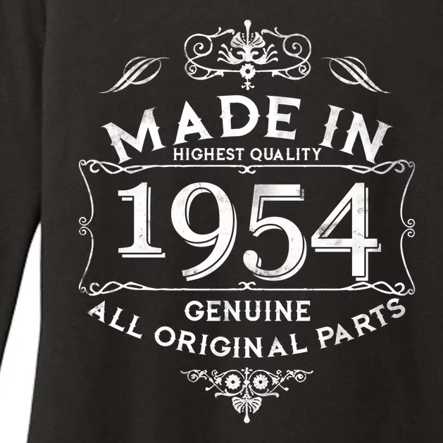 Made In Highest Quality Genuine All Original Parts 1954 70th Birthday Womens CVC Long Sleeve Shirt