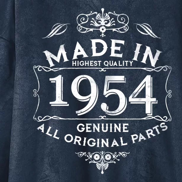 Made In Highest Quality Genuine All Original Parts 1954 70th Birthday Hooded Wearable Blanket