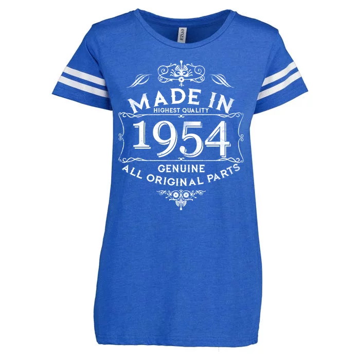 Made In Highest Quality Genuine All Original Parts 1954 70th Birthday Enza Ladies Jersey Football T-Shirt