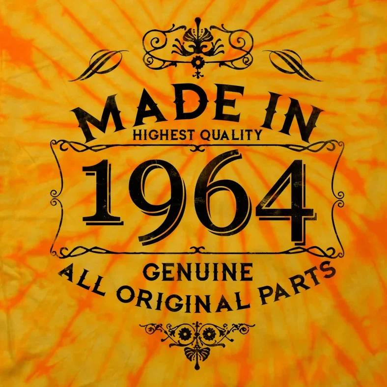 Made In Highest Quality Genuine All Original Parts 1964 60th Birthday Tie-Dye T-Shirt