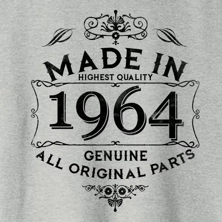 Made In Highest Quality Genuine All Original Parts 1964 60th Birthday Women's Crop Top Tee