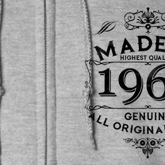 Made In Highest Quality Genuine All Original Parts 1964 60th Birthday Full Zip Hoodie