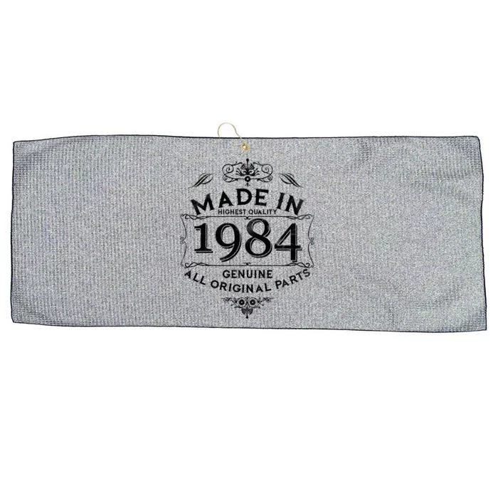 Made In Highest Quality Genuine All Original Parts 1984 40th Birthday Large Microfiber Waffle Golf Towel