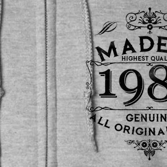 Made In Highest Quality Genuine All Original Parts 1984 40th Birthday Full Zip Hoodie