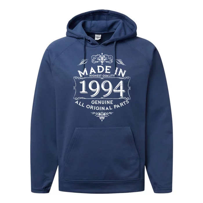 Made In Highest Quality Genuine All Original Parts 1994 30th Birthday Performance Fleece Hoodie