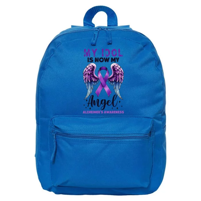 My Idol Is Now My Angel AlzheimerS Awareness Month 16 in Basic Backpack