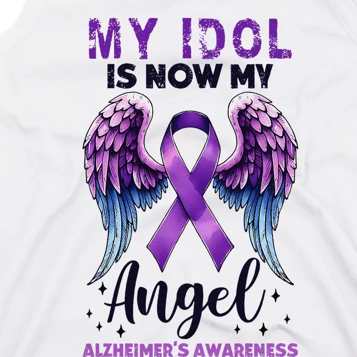 My Idol Is Now My Angel AlzheimerS Awareness Month Tank Top