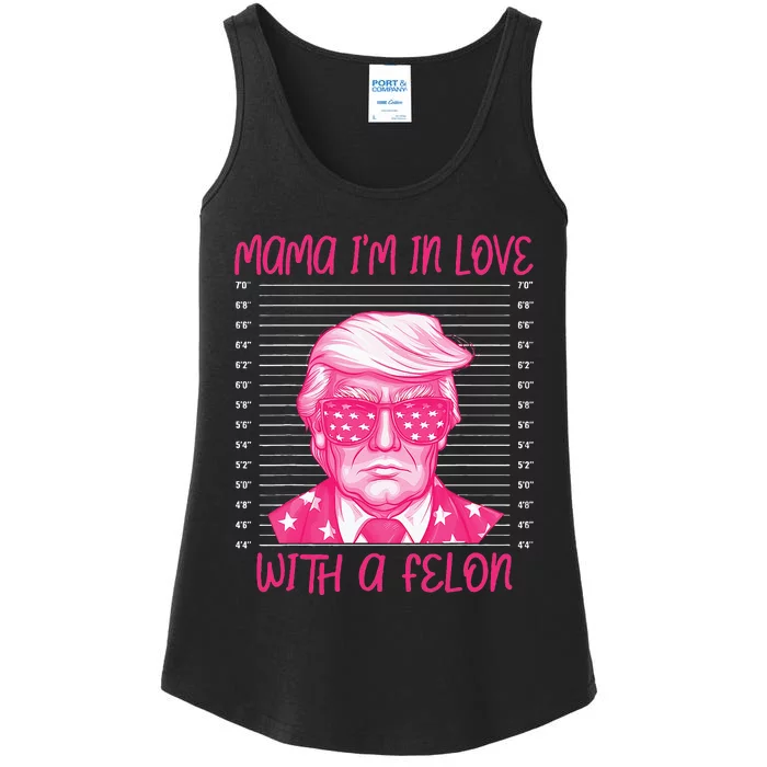 Mama IM In Love With A Felon Ladies Essential Tank