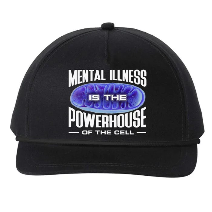 Mental Illness Is The Of The Cell Mitrochondria Snapback Five-Panel Rope Hat