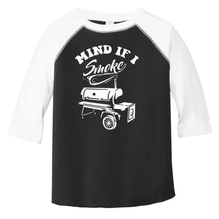 Mind If I Smoke Funny Bbq Smoker & Grilling Toddler Fine Jersey T-Shirt